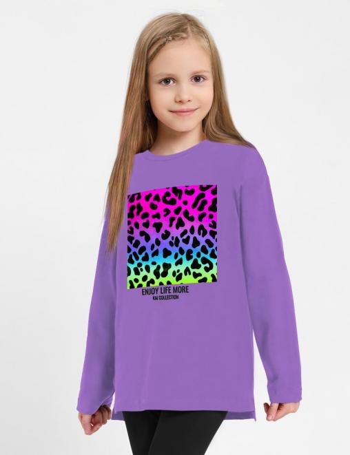 Лонгслив для девочки KETMIN РИТМ ENJOY цв.Сиреневый