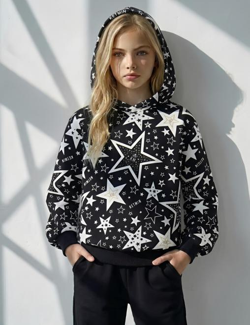 Худи для девочки KETMIN IMAGE STAR KM цв.Чёрный