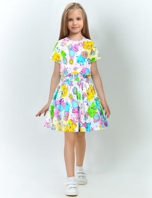 Костюм для девочки KETMIN HAPPY DG цв.Морская сказка (Футболка/Юбка)