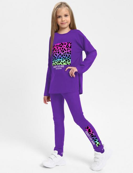 Костюм KETMIN РИТМ ENJOY LIFE цв.Фиолетовый (Толстовка/Леггинсы)