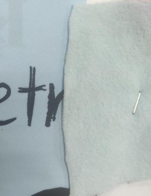 Флис  подкладочный (антипил.1 ст) цв. голубой  180 плотность  