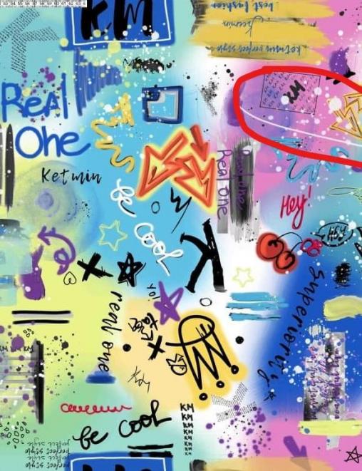 Ткань курточная Дюспа цв.ГРАФФИТИ Яркий Неон