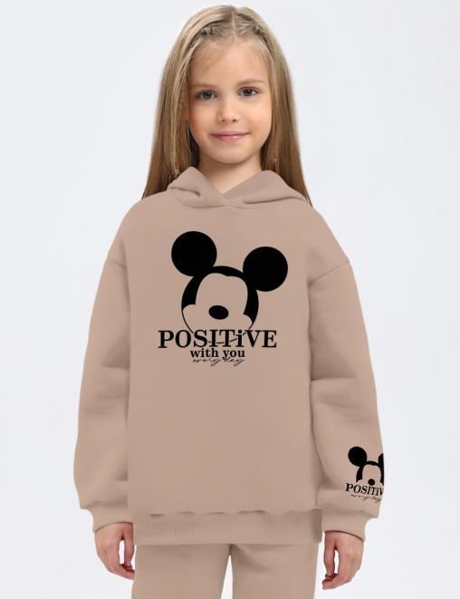 Худи для девочки KETMIN МИККИ цв.Бежевый