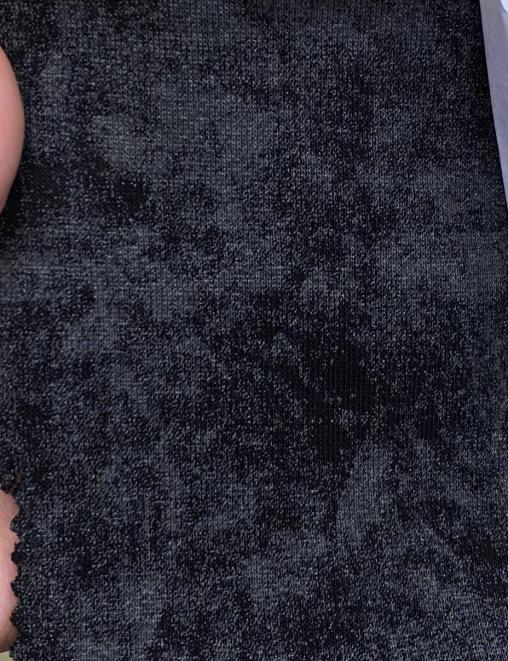 Футер 3-х нитка с начесом цв.Чёрный варенка