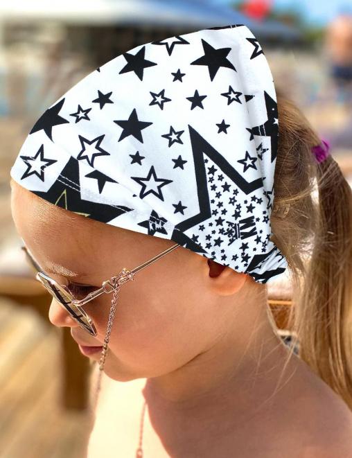 Бандана детская ПРЕМИУМ цв.STAR KM Белый