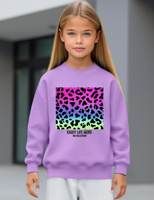 Свитшот детский KETMIN ENJOY LlFE цв.Сиреневый