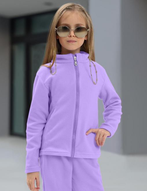 Толстовка детская флисовая KETMIN на молнии цв.Сиреневый