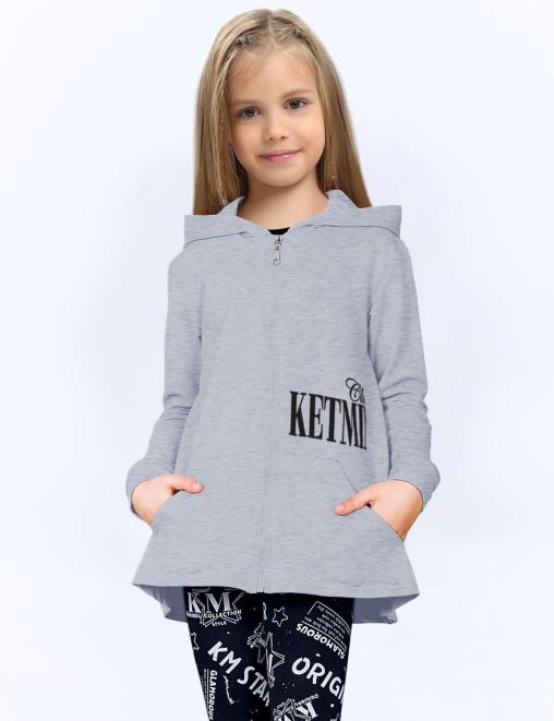 Толстовка на молнии KETMIN CLUB цв.Серый меланж