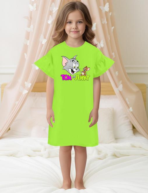 Сорочка детская KETMIN COLOR ТОМ и ДЖЕРРИ цв.Салатовый