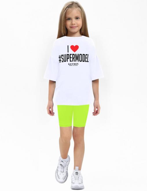 Велосипедки для девочки COLOR цв.Салатовый