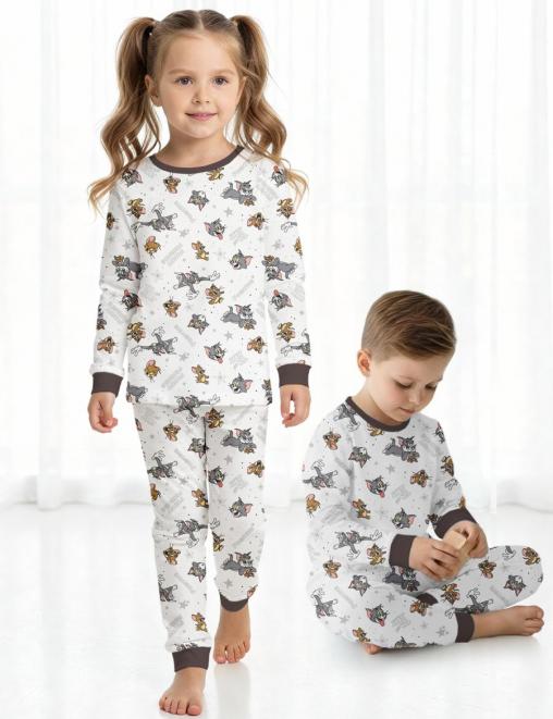 Пижама детская KETMIN CLASSIC цв.ТОМ и ДЖЕРРИ Друзья (Лонгслив/Брюки)