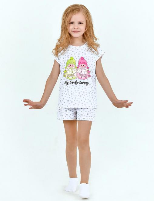 Пижама детская КОМФОРТ MY LOVE BUNNY (Футболка/Шорты)