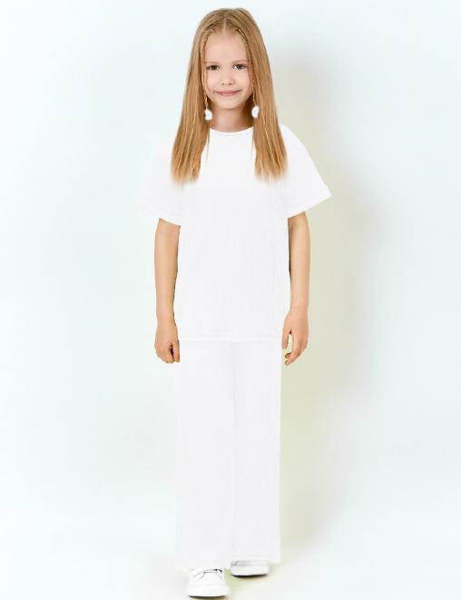 Костюм KETMIN ПРИВИЛЕГИЯ ПРЕМИУМ цв.Белый (Футболка/Брюки)