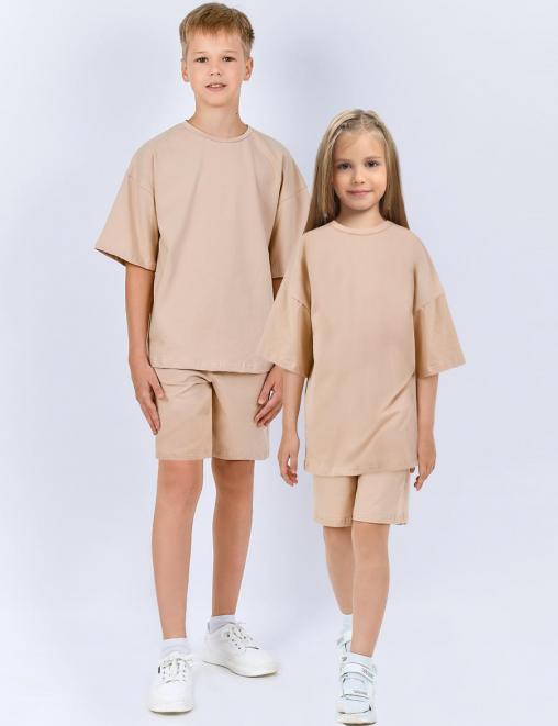 Костюм KETMIN МАЙАМИ цв.Бежевый (Футболка/Шорты)