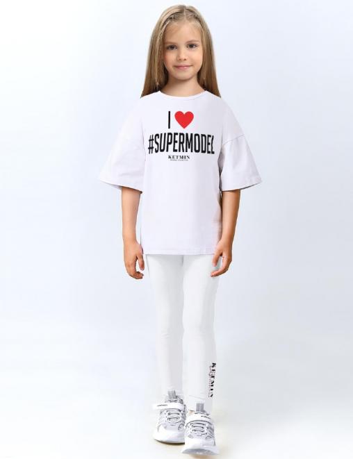 Легинсы детские KETMIN с ЛОГО цв.Белый