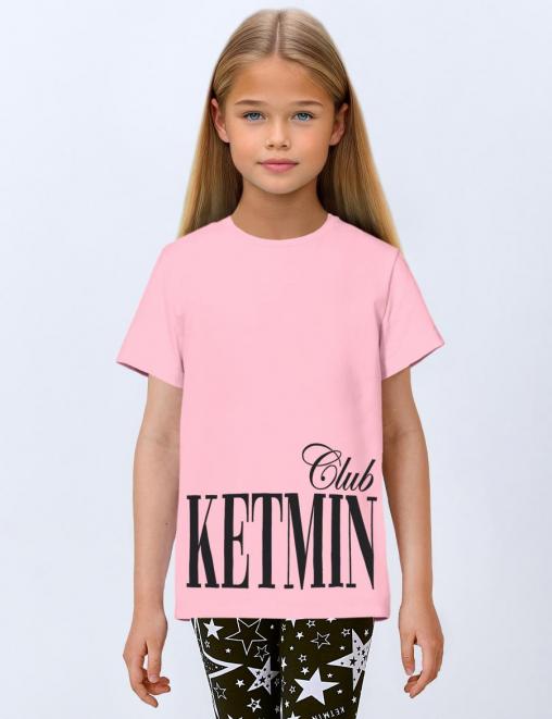 Футболка для девочки KETMIN CLUB RS цв.Розовый