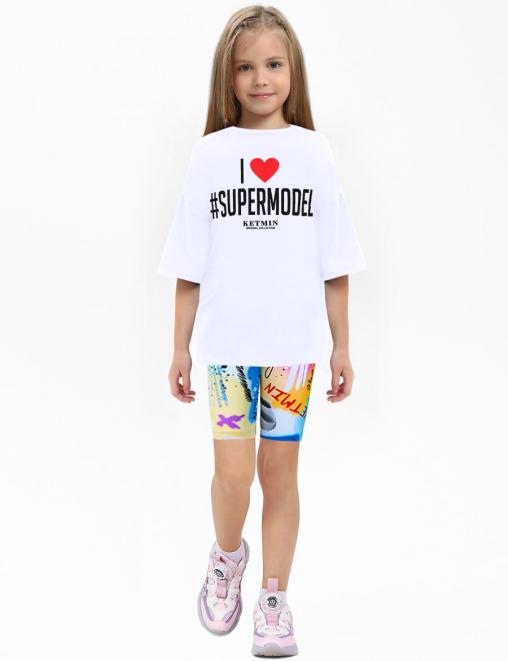 Велосипедки для девочки DG ГРАФФИТИ цв.Яркий НЕОН