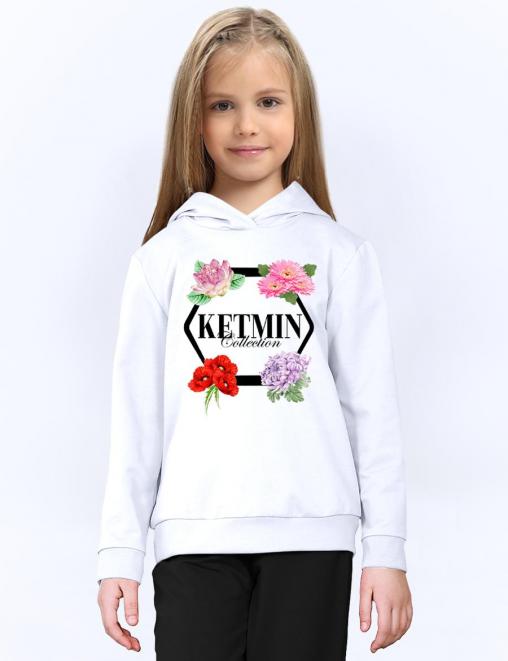 Толстовка для девочки KETMIN COLLECTION цв.Белый