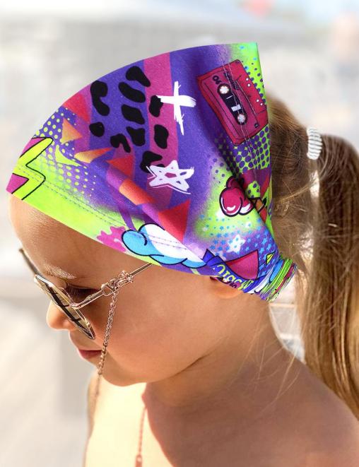 Бандана детская ПРЕМИУМ цв.LOVELY Сиреневый