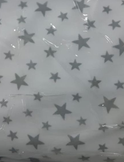 Кулирка ХЛОПОК КАРДЕ уз/полотно Звездное небо Белый/серый