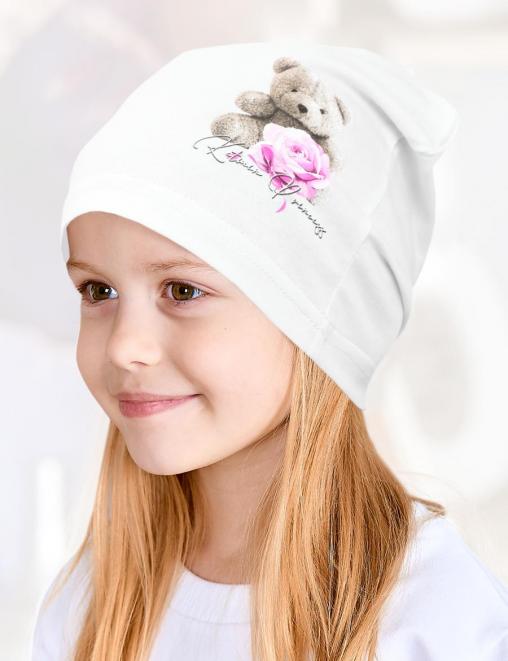 Шапка летняя Мишка ROSE цв.Белый