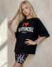 Футболка для девочки KETMIN #SUPERMODEL цв.Чёрный