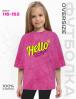 Футболка для девочки KETMIN HELLO цв.Варенка Фуксия