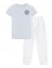 Пижама детская KETMIN CLASSIC цв.Серо/Белый ( Футболка/Брюки)