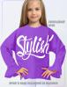 Толстовка для девочки KETMIN STYLISH цв.Фиолетовый