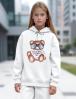 Толстовка с начёсом KETMIN МИШКА TOY цв.Белый