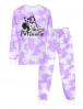 Пижама детская KETMIN HOME МИННИ цв. Тай Дай сиреневый (Лонгслив/Брюки)