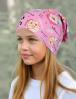 Шапка летняя Пончики розовые