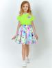 Костюм для девочки KETMIN HAPPY NICE цв.Лайм/Лето (Футболка/Юбка)
