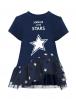Костюм для девочки KETMIN ЭЛЕГАНС цв.Синий/Сетка Звезда (Туника/Бриджи)