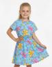 Костюм для девочки KETMIN HAPPY цв.Цветочная поляна голубой (Футболка/Юбка)