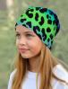 Шапка летняя ЛЕО НЕОН сине-зеленая