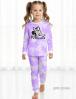 Пижама детская KETMIN HOME МИННИ цв. Тай Дай сиреневый (Лонгслив/Брюки)