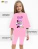 Костюм для девочки KETMIN МАЛИНА COTTON МИННИ и ДЕЙЗИ цв.Розовый (Футболка/Велосипедки)