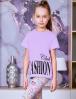 Футболка для девочки KETMIN FASHION CLUB цв.Сиреневый