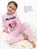 Пижама детская KETMIN HOME МИННИ LOVE цв.розовый/белый горох (Лонгслив/Брюки)