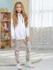 Костюм для девочки KETMIN МИШКА ROSE с начесом цв.Молочный