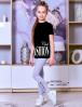 Футболка для девочки KETMIN FASHION CLUB цв.Чёрный
