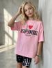 Футболка для девочки KETMIN #SUPERMODEL цв.Розовый
