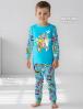 Пижама детская KETMIN HOME BOOM цв.Бирюза (Лонгслив/Брюки)