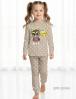 Пижама детская KETMIN HOME СОВУШЕЧКА цв.Бежевый со звёздами