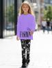 Костюм для девочки KETMIN FASHION CLUB цв.Лиловый/Чёрный