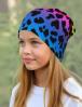 Шапка летняя ЛЕО НЕОН сине-розовая