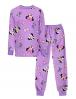 Пижама детская KETMIN НОЧКА МИННИ Улыбашка цв.Сиреневый с начесом