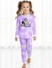 Пижама детская KETMIN HOME МИННИ цв. Тай Дай сиреневый (Лонгслив/Брюки)