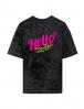Футболка для девочки KETMIN HELLO цв.Варенка Черный